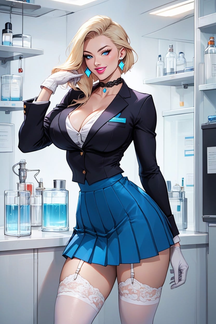 Blonde Hair, Blue Eyes, Sexy Body Hentai AI Porn