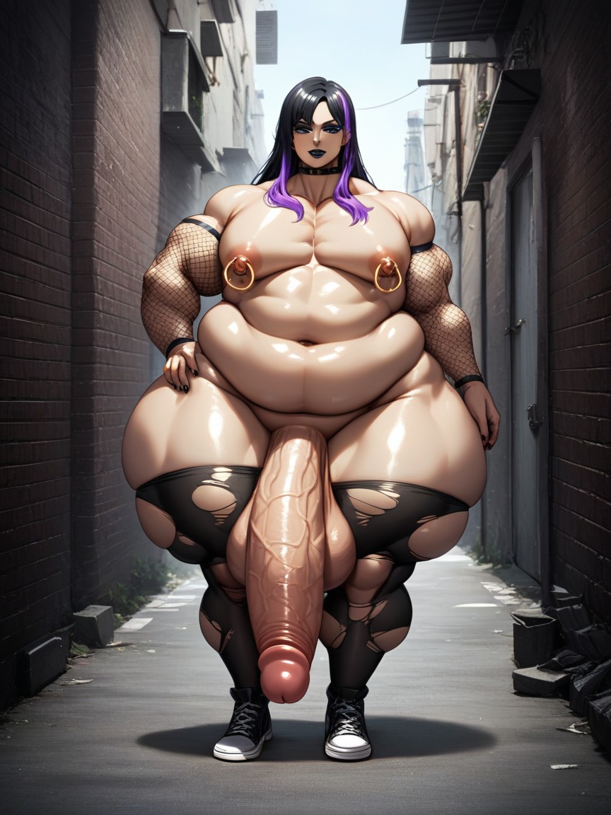 Thick Chest, Converse Shoes, Chubby Fat Body AI Gay Porn
