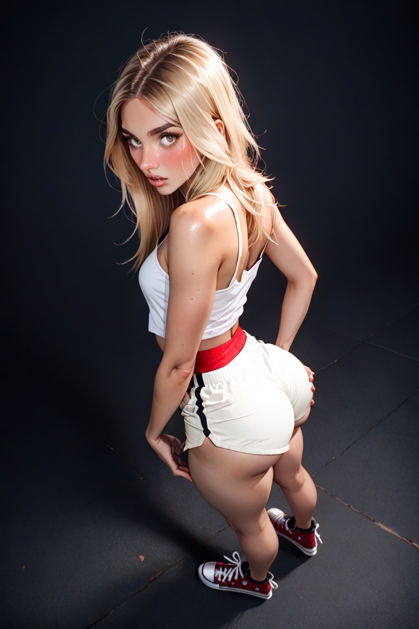 Big Sweet Eyes, Converse, Sucked In Stomach AI Porn