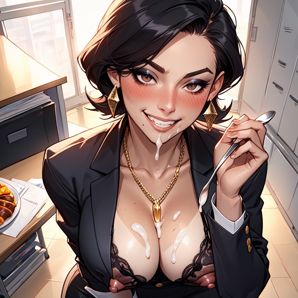 Dynamic View, Short Length, Big Luxurious Office AI Porn