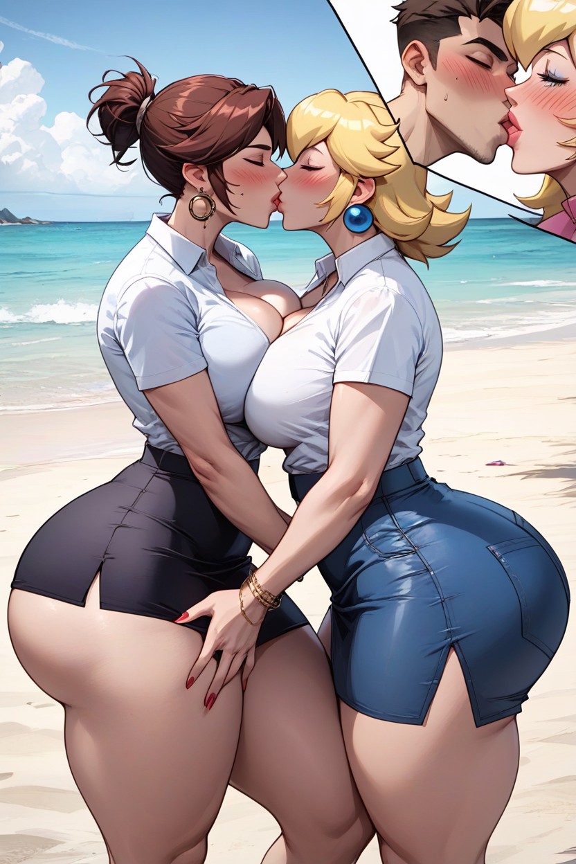 Nice Ass, Exposed Thighs, Big Thighs AI Porn