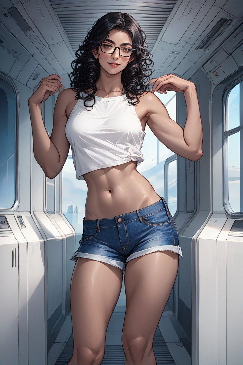 Perfect Body, Brown Eyes, Black Hair Hentai AI Porn
