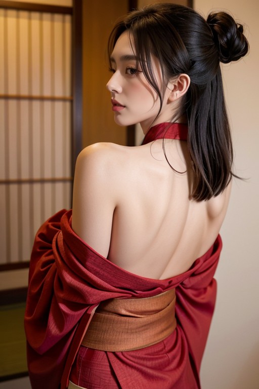 Prison, Perfect Anatomy, Red Kimono Porno IA Asiatique