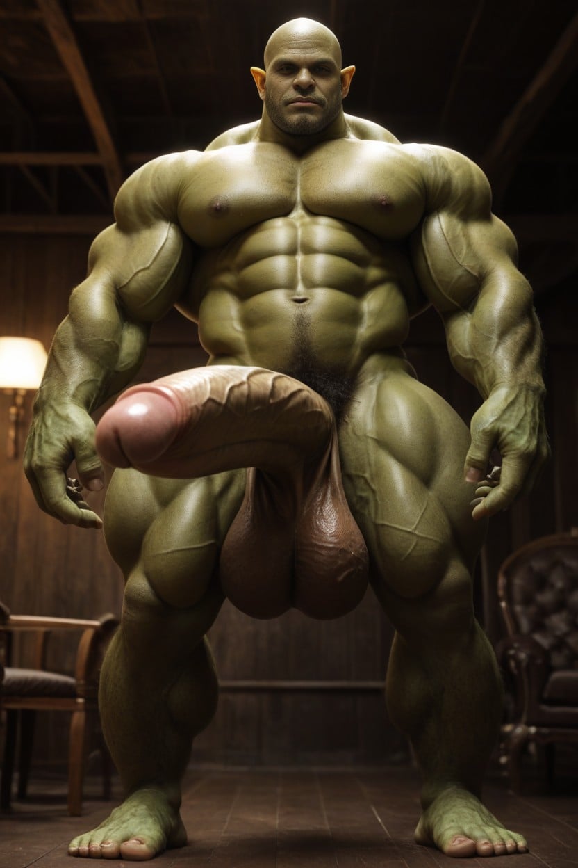 Muscle Growth, Bulging Veins, Big Hands And Feet AI Gay Porn