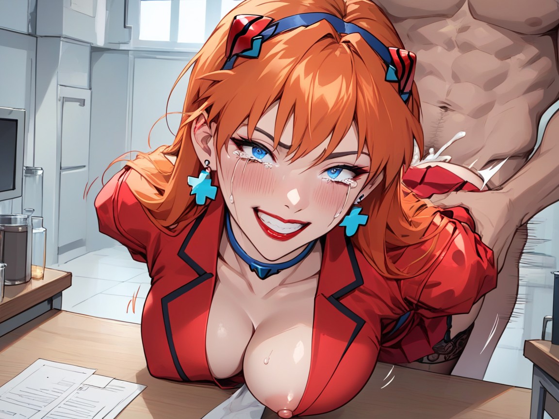 Clenched Teeth, Pink Nipple, Deep Penetration Hentai AI Porn