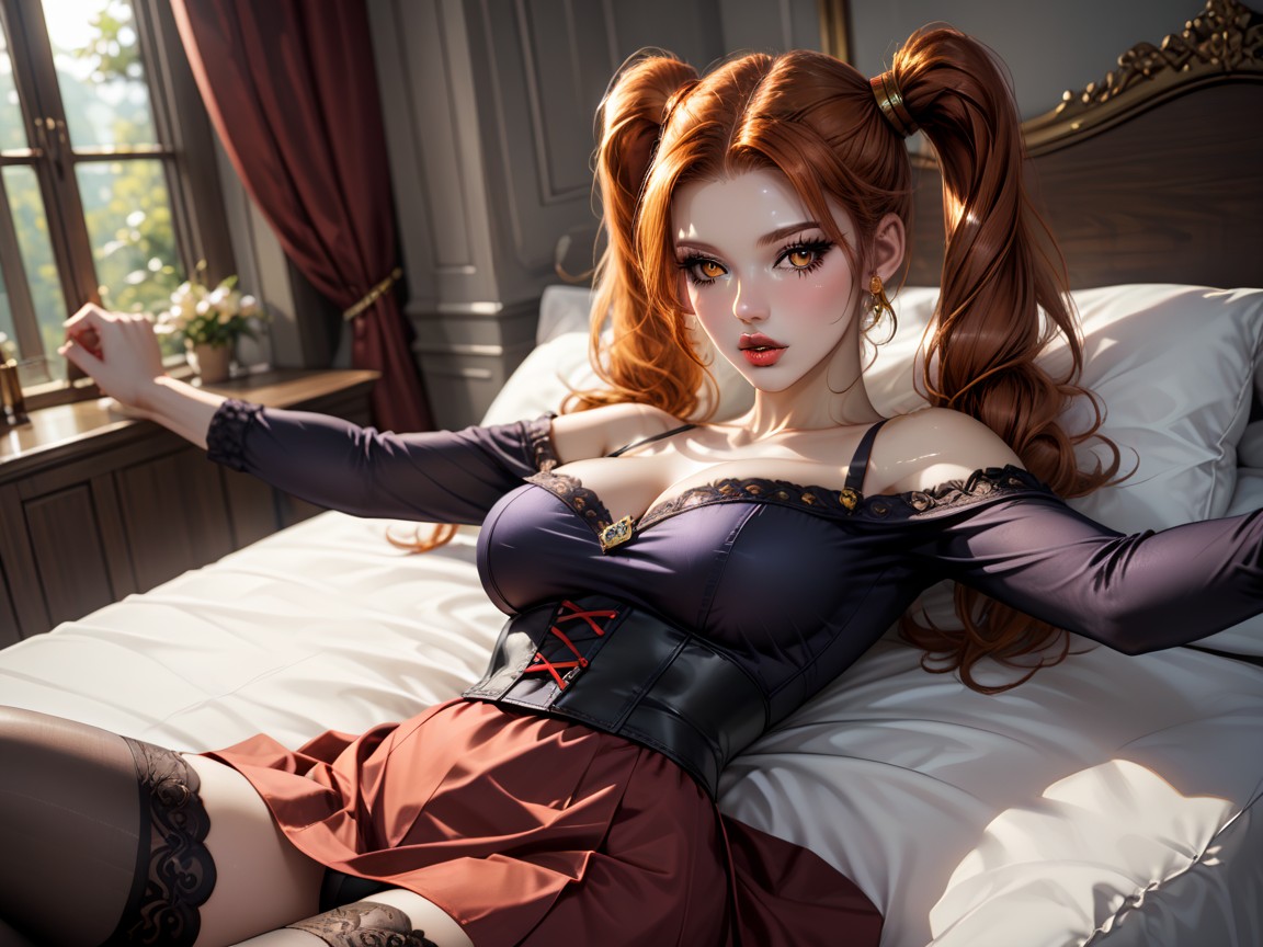 Full Body, Laying, Dimly Lit Hentai AI Porn