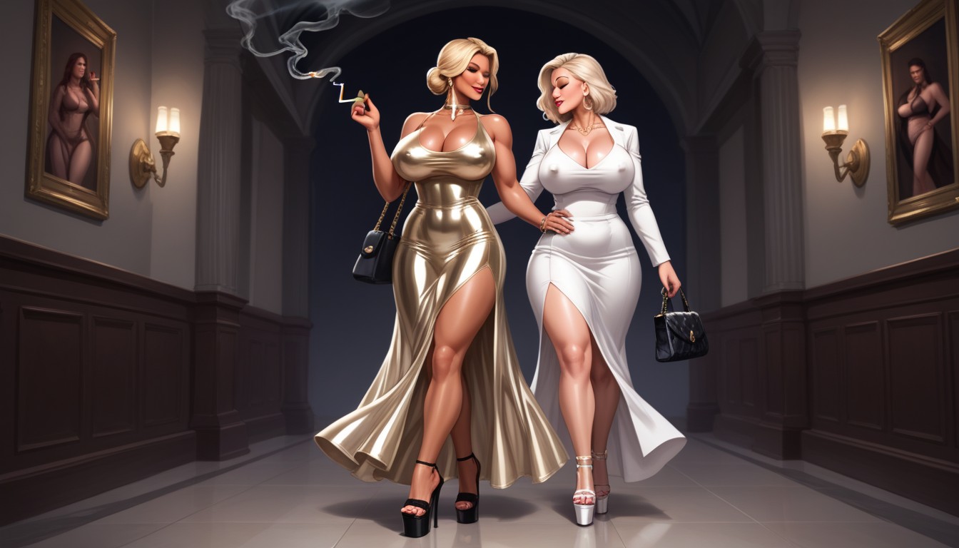 Petplay, Platform Shoes With Extremely High Heels, No Testicles AI Porn