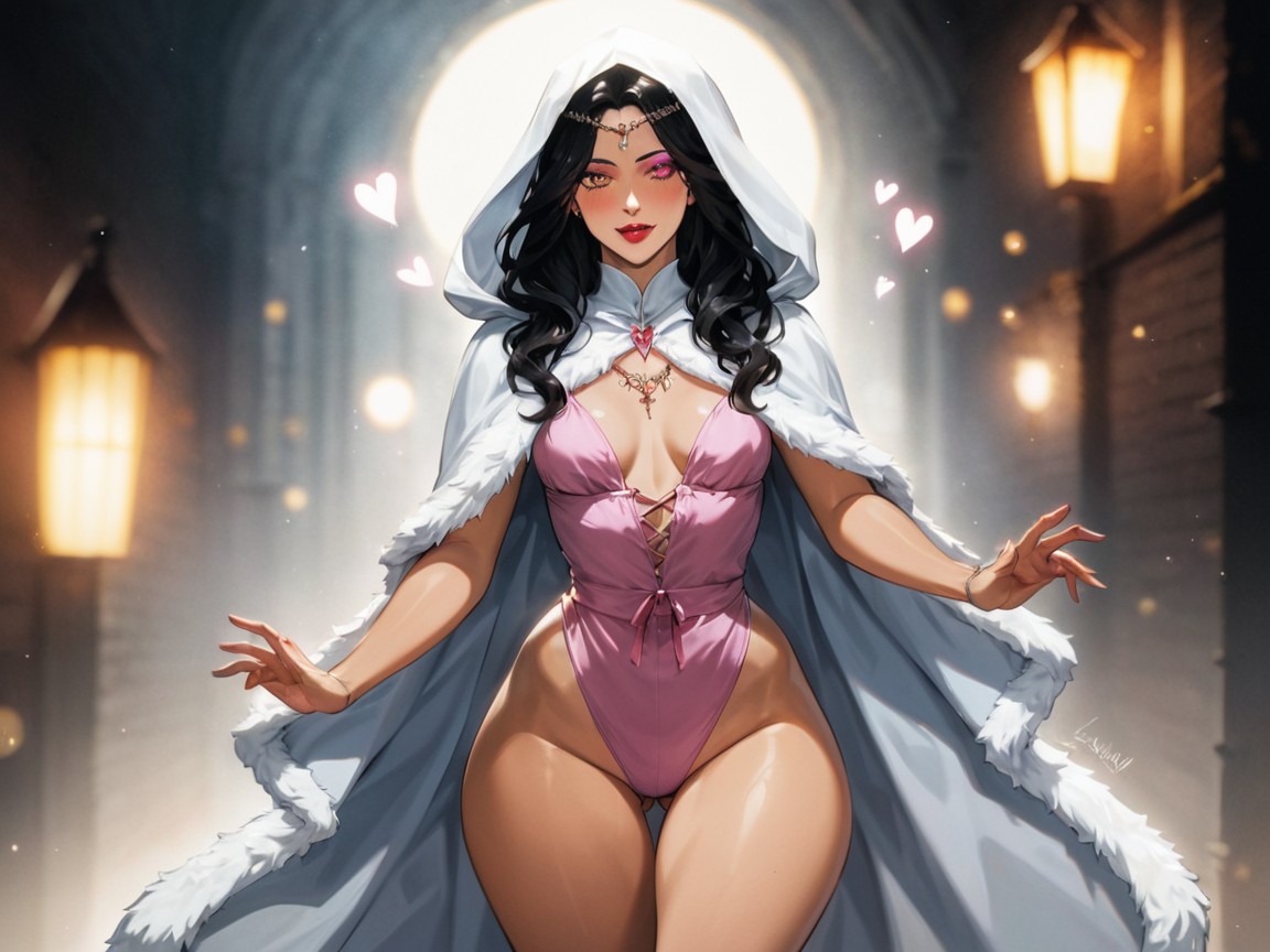 High Color Saturation, Love Hearts, Afterimage Latina AI Porn