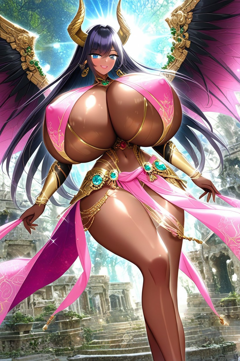 Black Hair, Specular, Holding Spear Hentai AI Porn