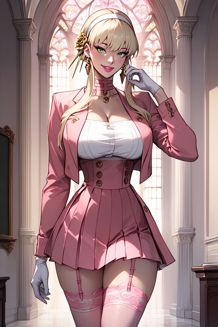 Big Ass, Makeup, Large Breasts Hentai AI Porn