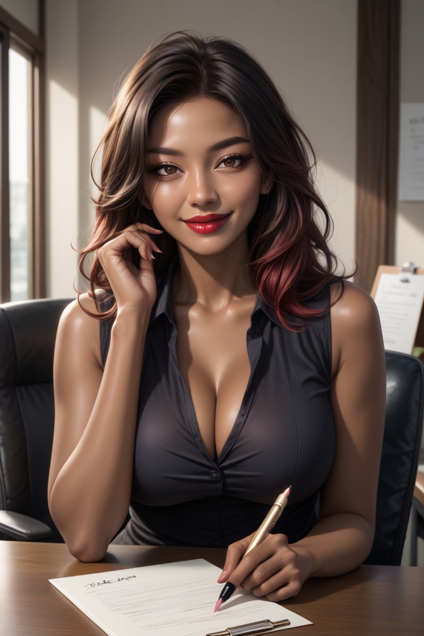 Extremely Dark Skin, Realistic, Extremely Dark Skin Hentai AI Porn