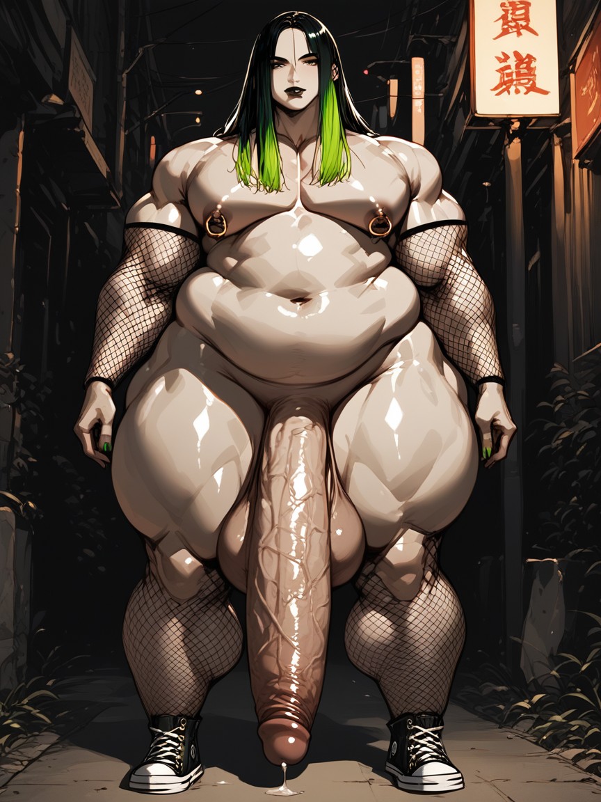 Large Ass, Gigantic Sagging Balls, Chubby Body AI Gay Porn