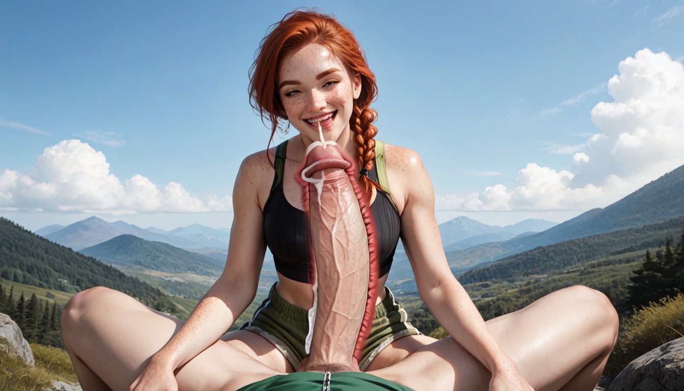 X Ray, Small Breasts, Ponytail AI Porn