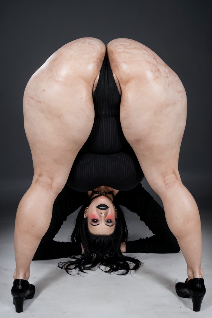 Camel Toe, Barely There Crotch, Hyper Wide Chubby Hips AI Porn