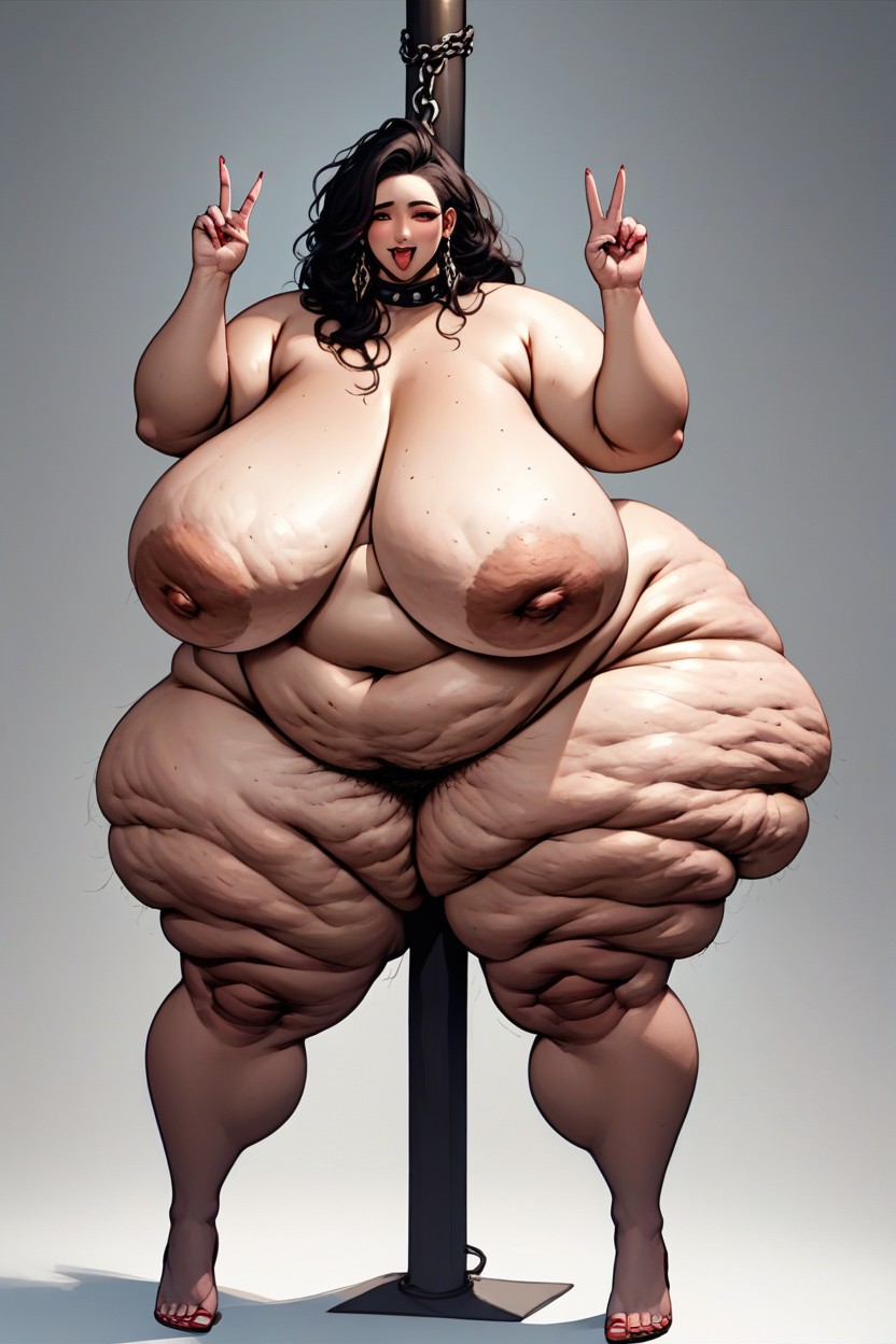 18+, Mega Wide Hips, Ultra Morbidly Obese Ssbbw BBW AI Porn