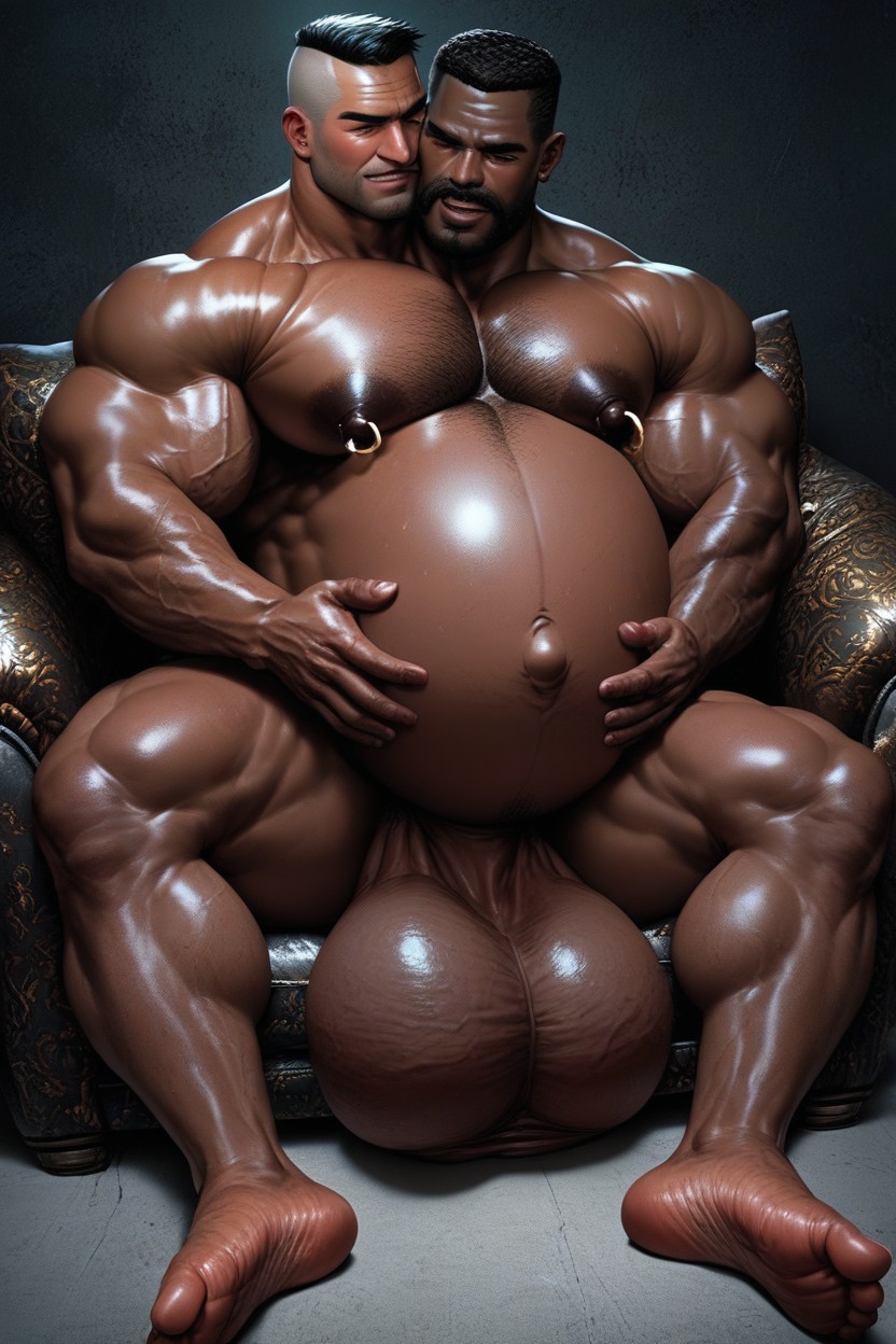 Sitting, Dark Skin, Big Balls AI同性戀黃片