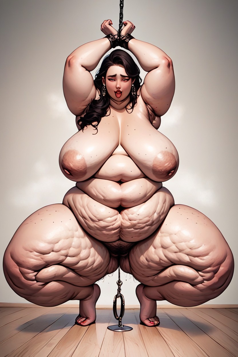 Full Body View, Bulging Fat Rolls, Far Thighs Porno BBW IA