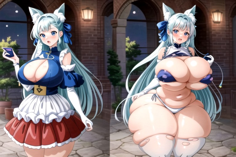 Breast Expansion, Most Absurdly Unreal Hyper Immense Massivlely Ultra Mega Fat Breasts Expansion, Perfect Face Hentai AI Porn
