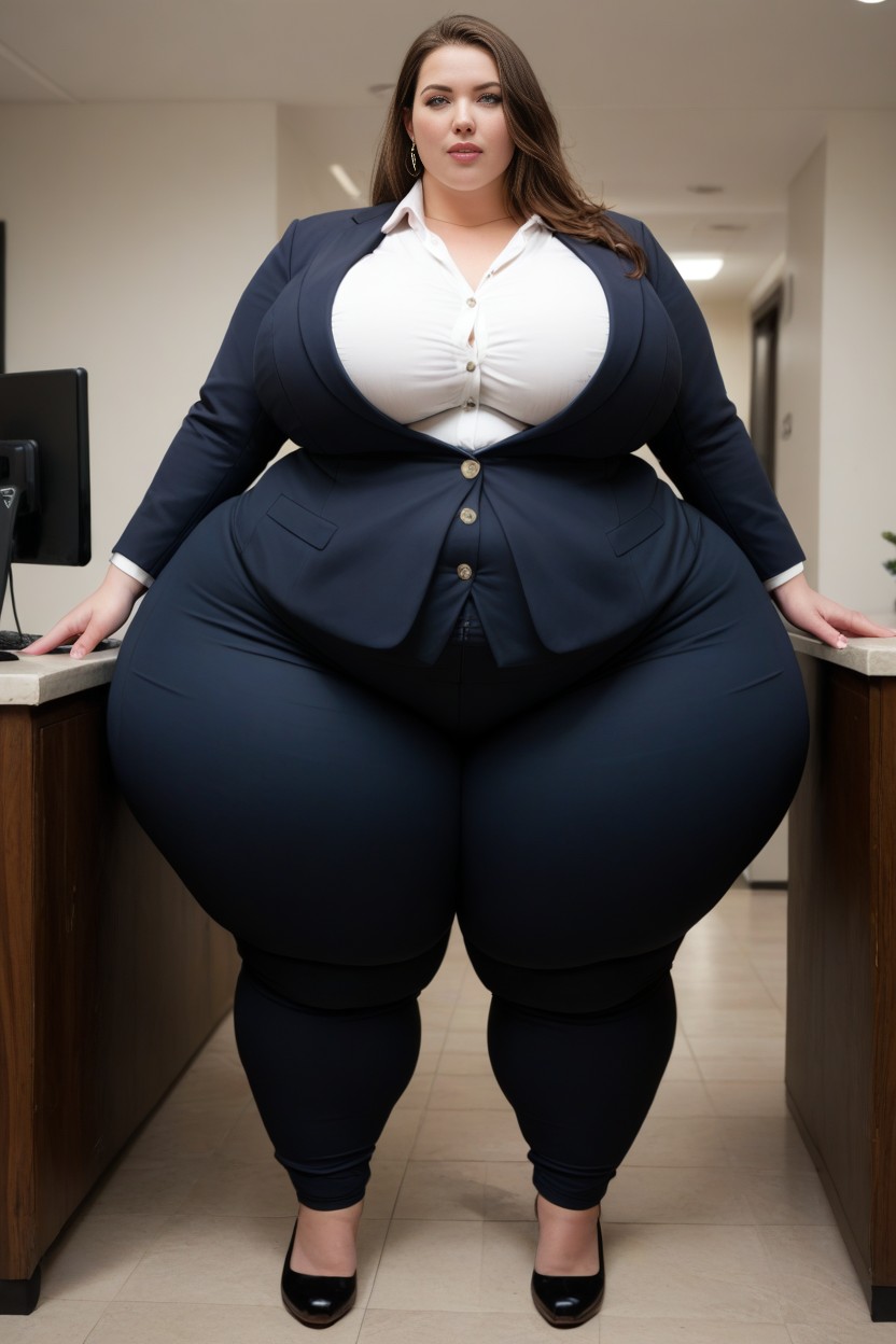 Blob Hips, Too Fat To Move, Giant Hips AIポルノ