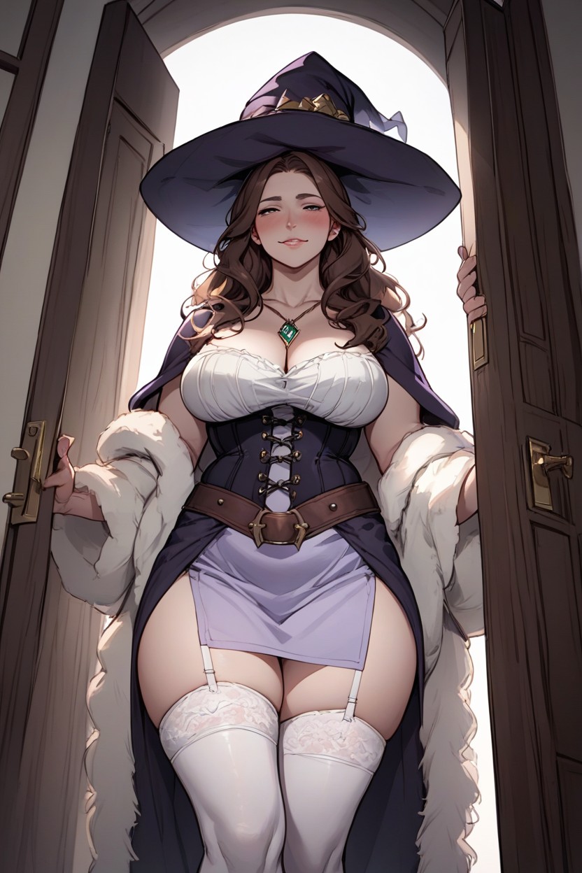 Shoulder Exposed, Bottom Up, Pendant Hentai AI Porn