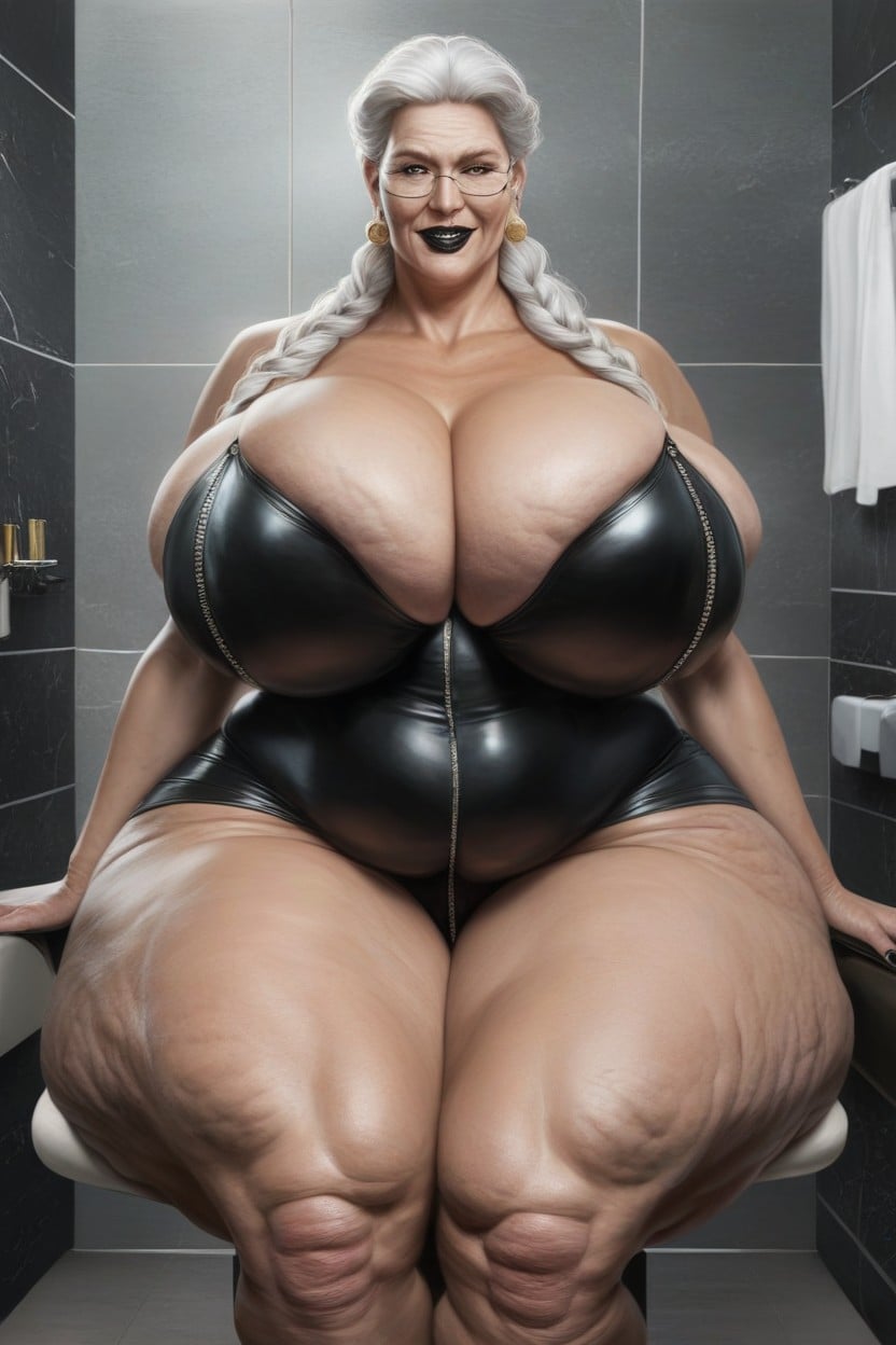 巻き毛, Extremely Wide Hips, 立つ AIポルノ