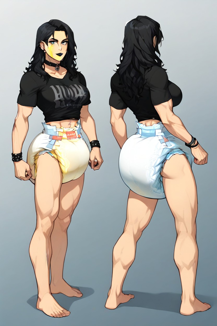 Medium Ass, Medium Breast, American Hentai AI Porn