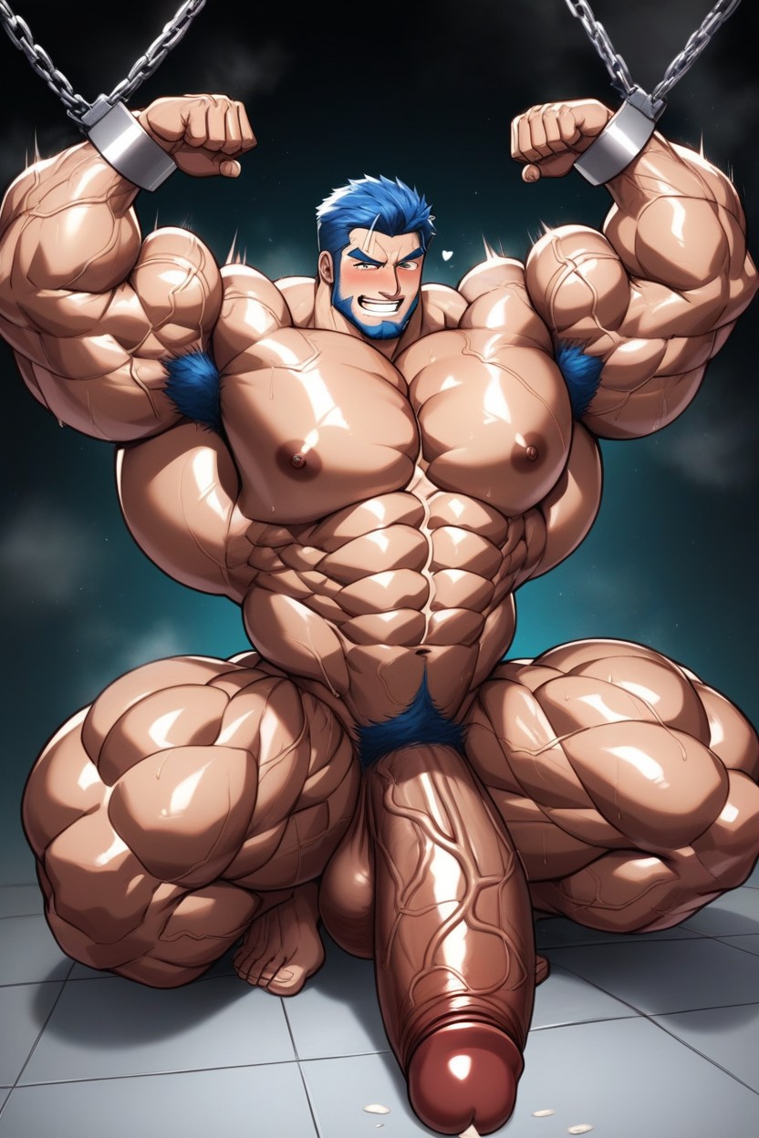 Muscles Expanding, Espiègle, A Genou Porno IA Gay