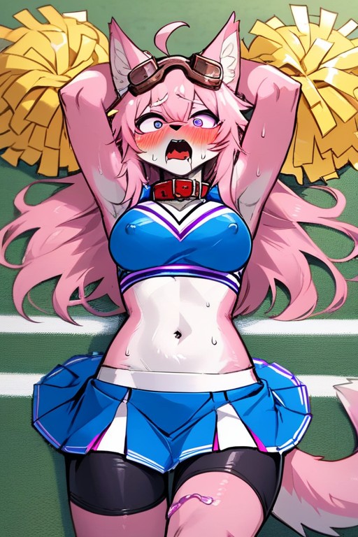 Pov Clothed Nipple Pull, Pink Hair, Arms Up Furry AI Porn