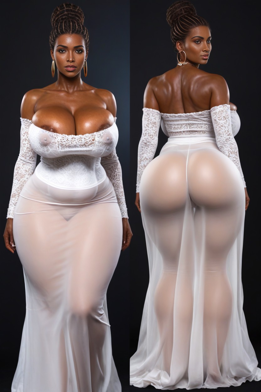 Stunning Chubby Housewife, White Nails, Massive Ass AIポルノ