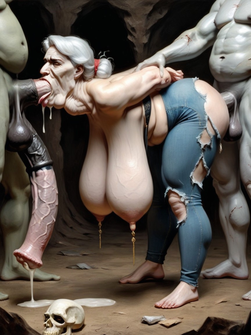 Blue Eyes, Nipple Fuck, Zombie AI Porn