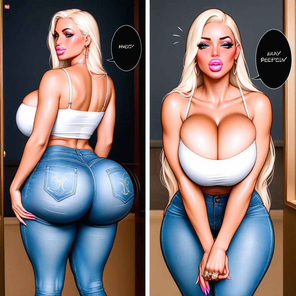 Six Panels, Pawg, Massive Breast AI Porn