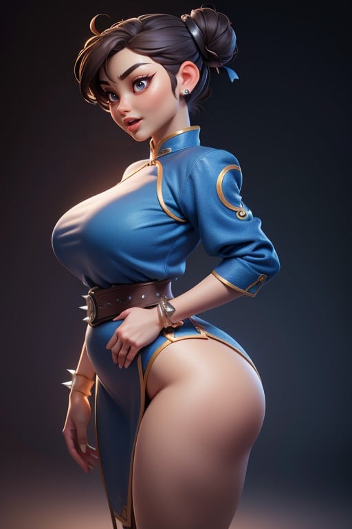 Naked, Massive Ass, Asian Features Hentai AI Porn