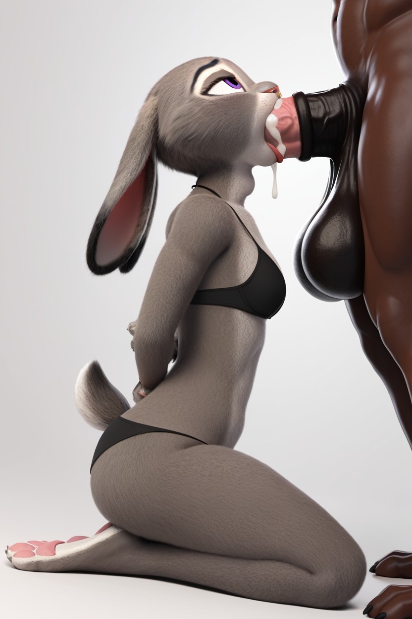 Rjudy Hopps, Deepthroat, Oral Penetration Furry AI Porn