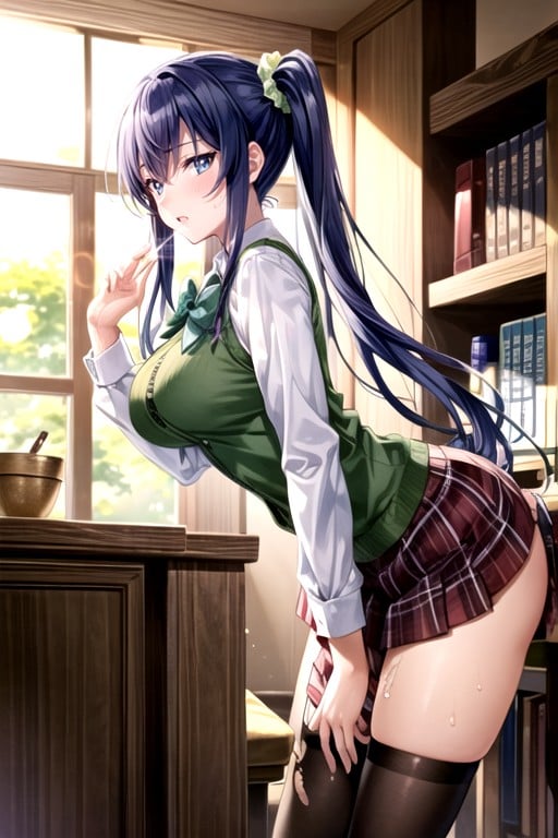 Torn Costume, Long Hair, Low Twintails Hentai AI Porn