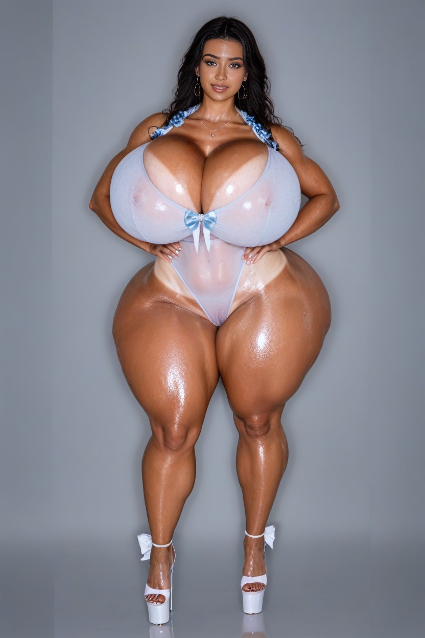 Perfect Rounded Huge Breasts, Tan Lines, Award Winning Photo Porno IA