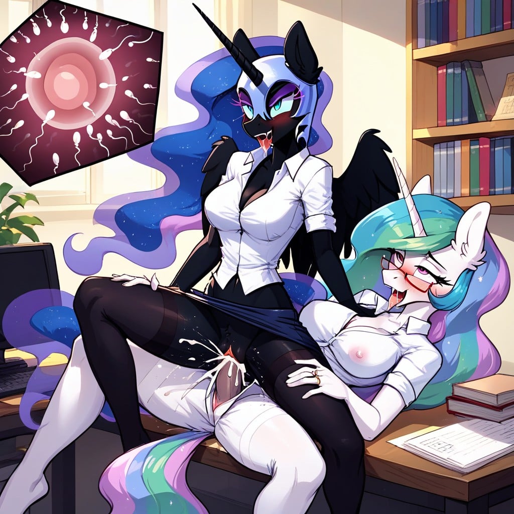 White Body, Black Body, Cum In Pussy Porno IA Furry