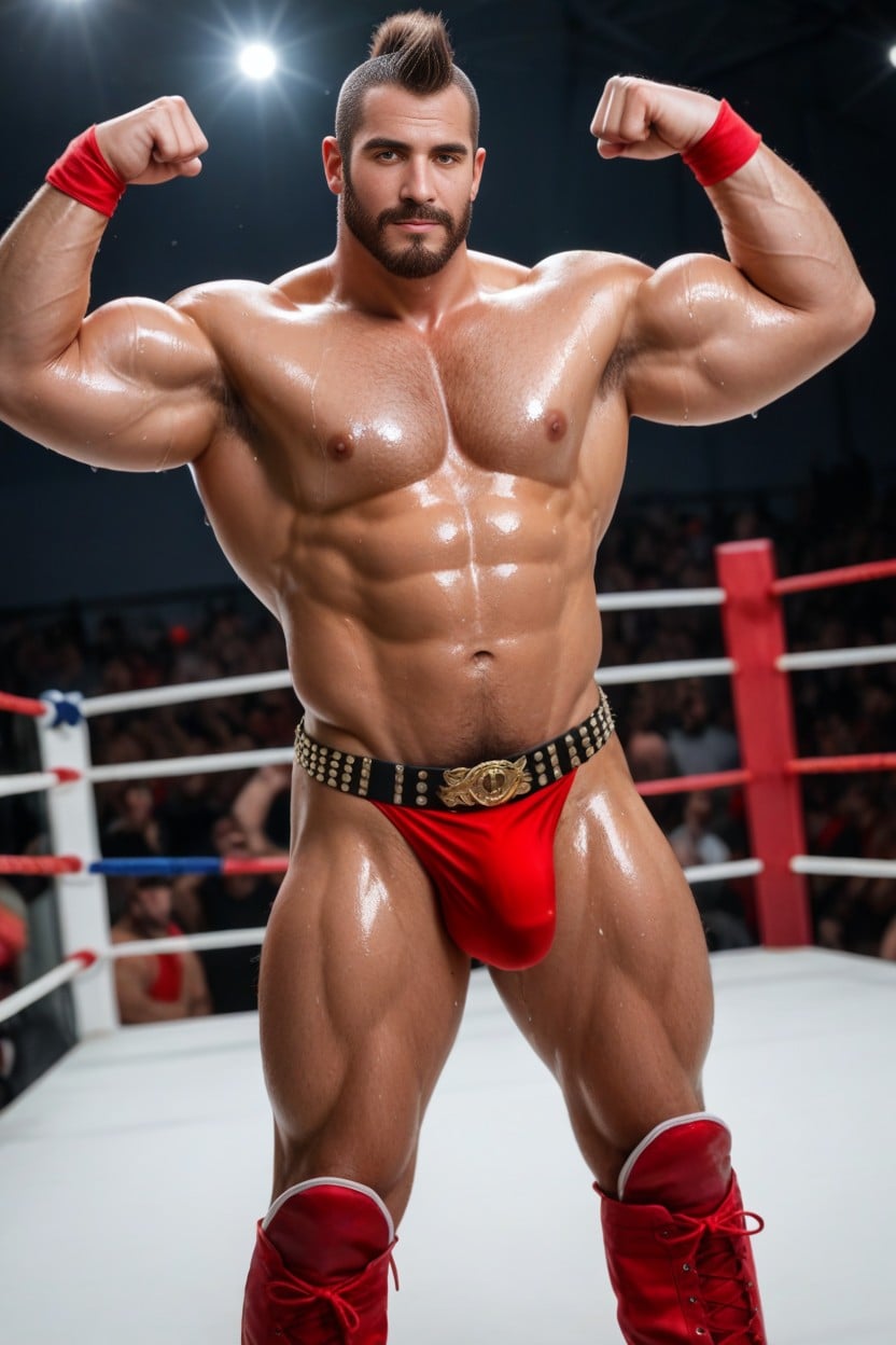 Mirando Al Espectador, 30+, Vista Frontal Porno gay IA