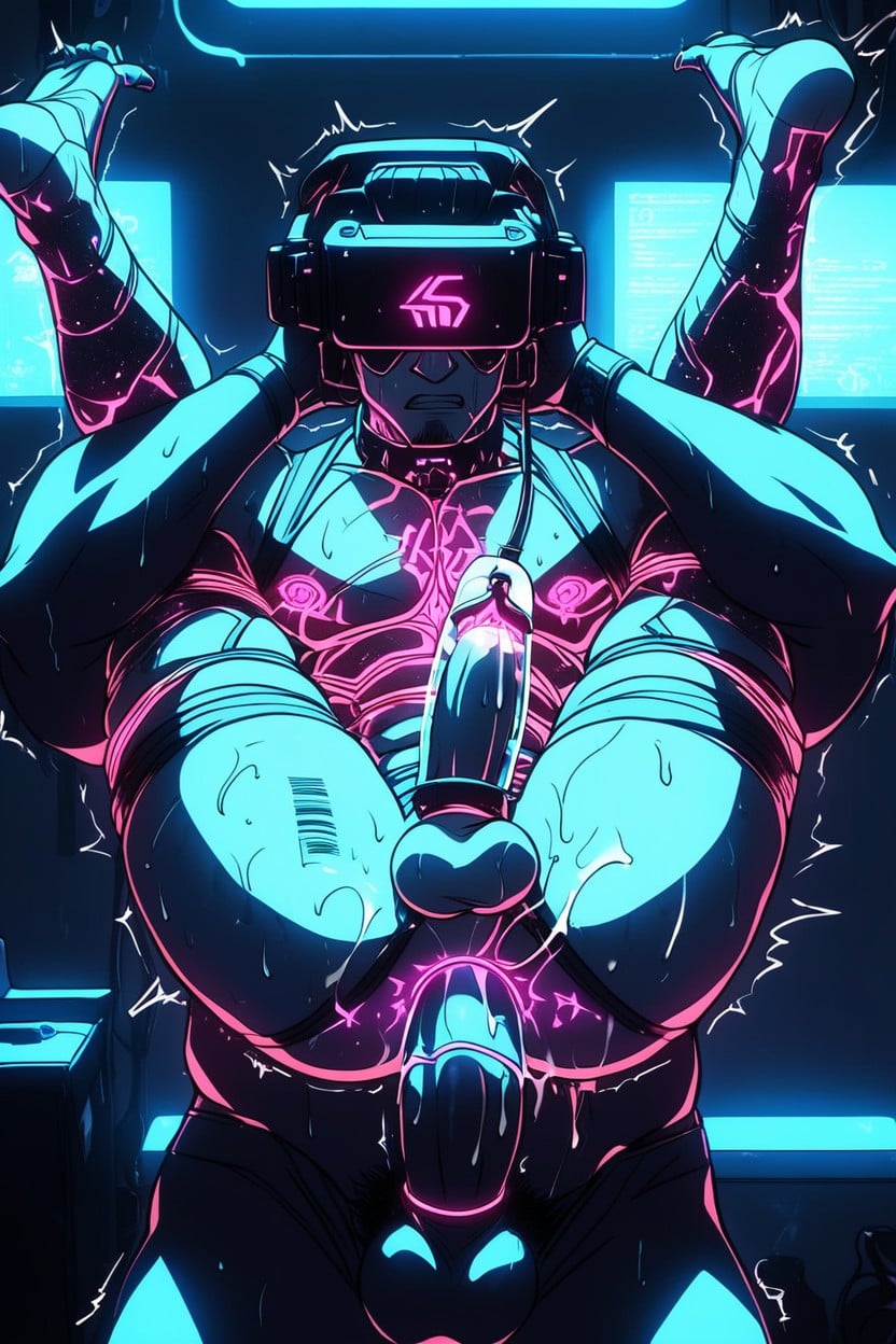 Glowing Headphone, Cosmic Ropes, Penispumpe KI Schwulenporno