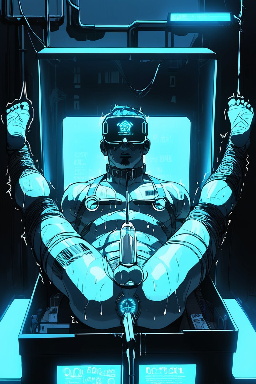 Trembling, Machine Dildo, Lab AI Gay Porn