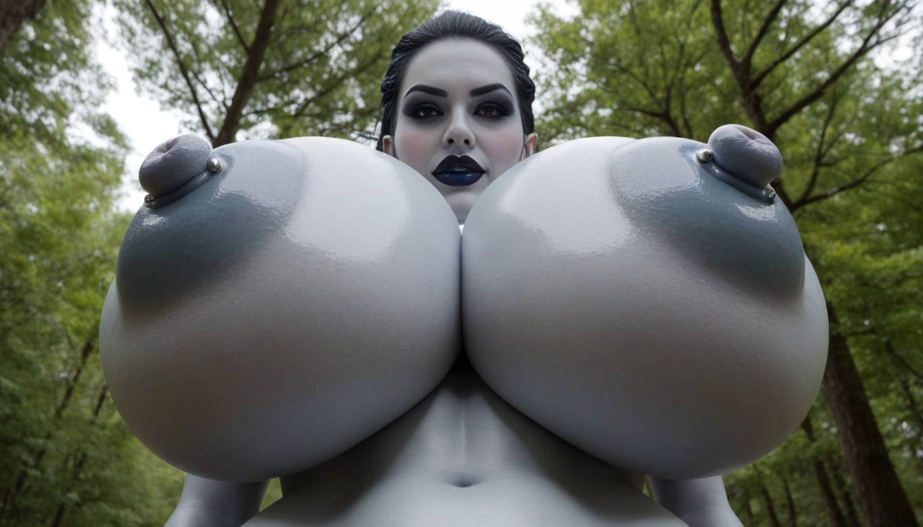 Non Nude, Looking At Viewer, Standing Tall And Proud In A Forest On A Path AI Porn