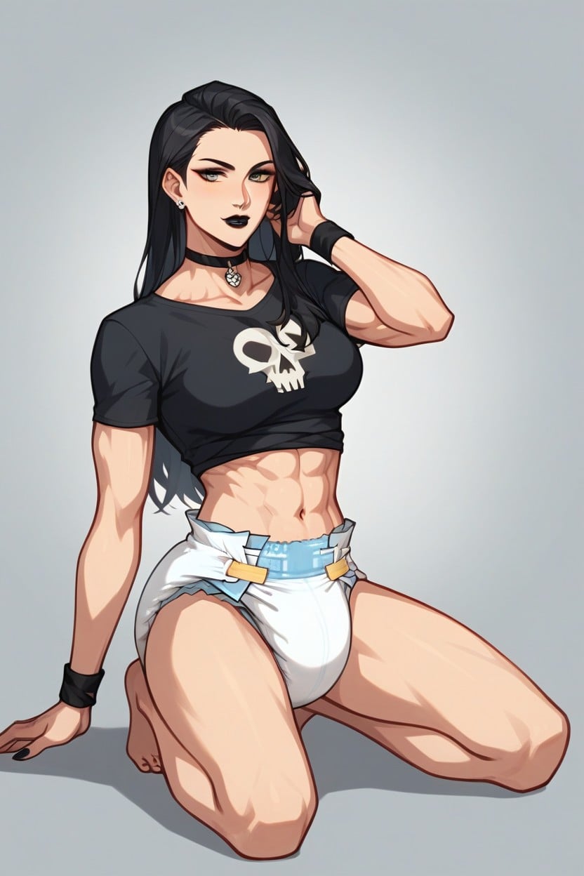 Medium Breast, Long Length, American Hentai AI Porn