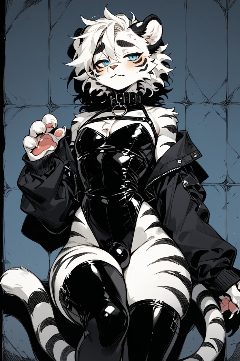 Tail, Bandaged Hands, Night Furry AI Porn