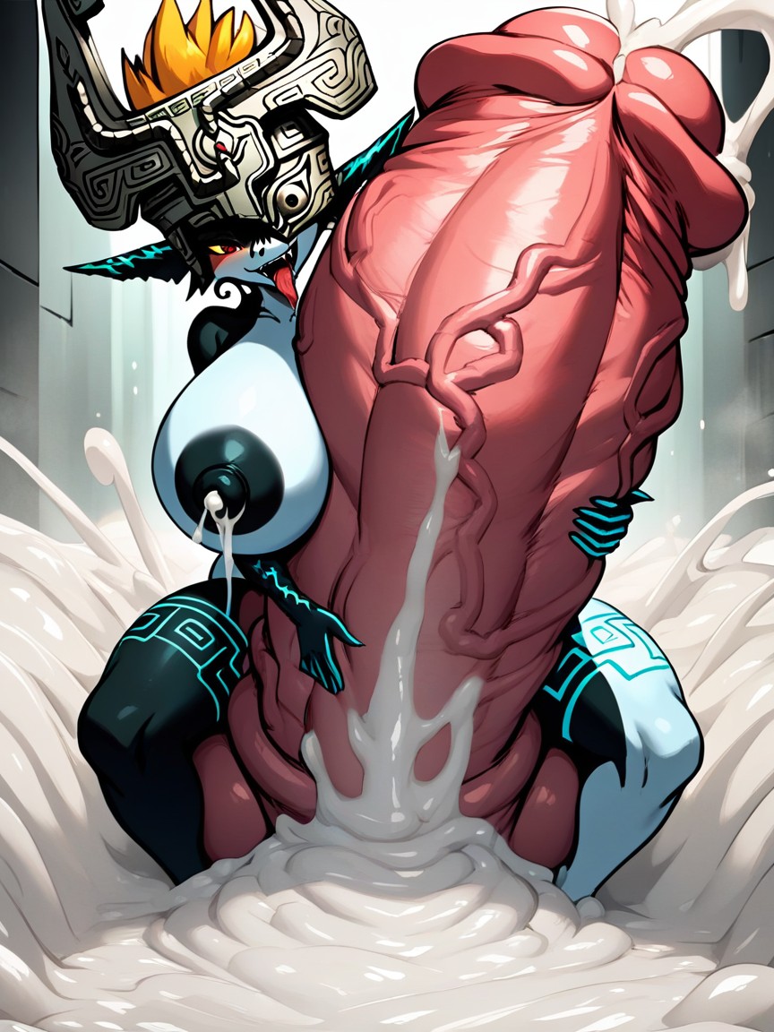 Midna, 18+, Hugging Penis 퍼리 AI 포르노