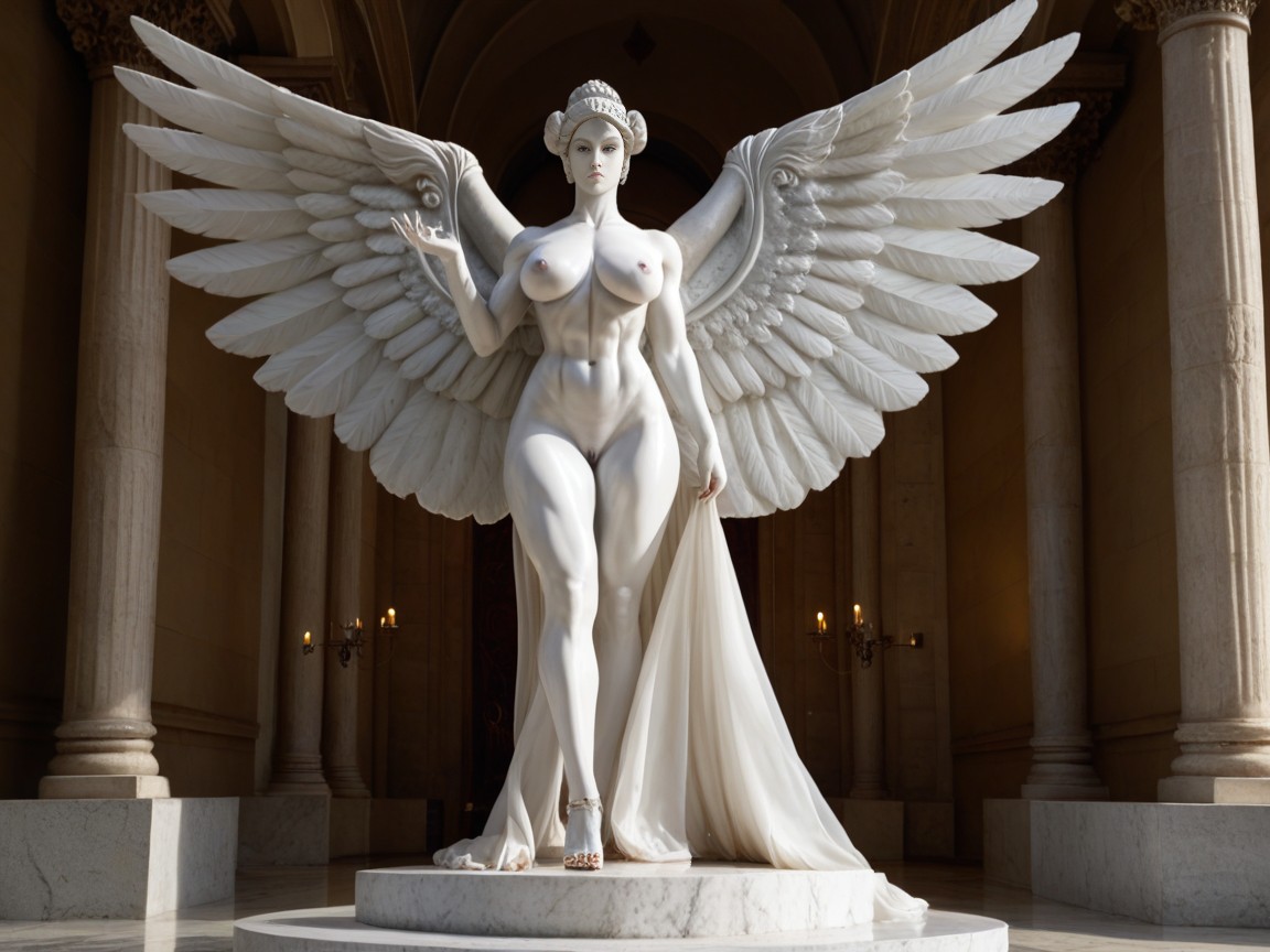 Hdr, Standing, Marble Statue AI Porn