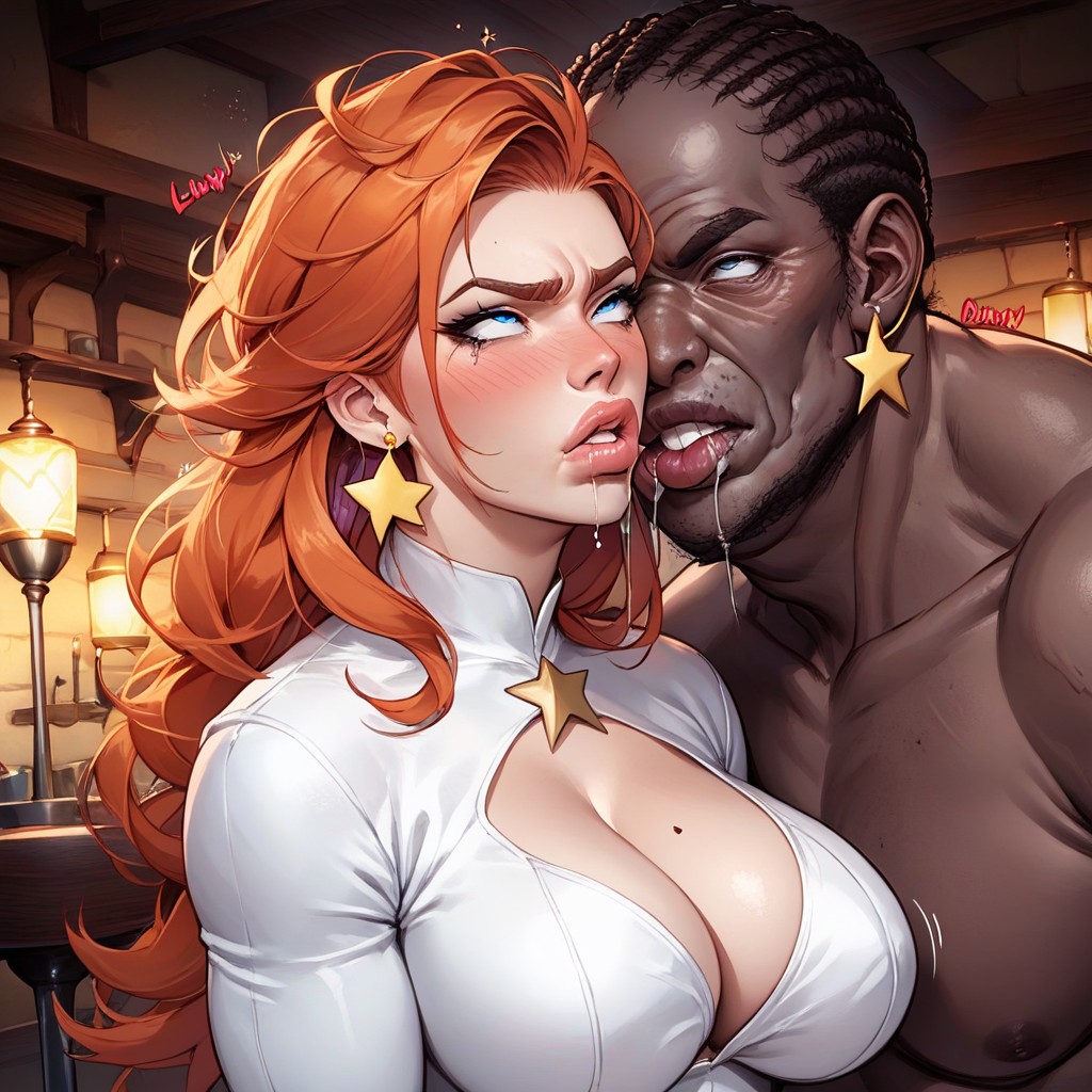 Choking, Saliva, Pornstar AI Porn