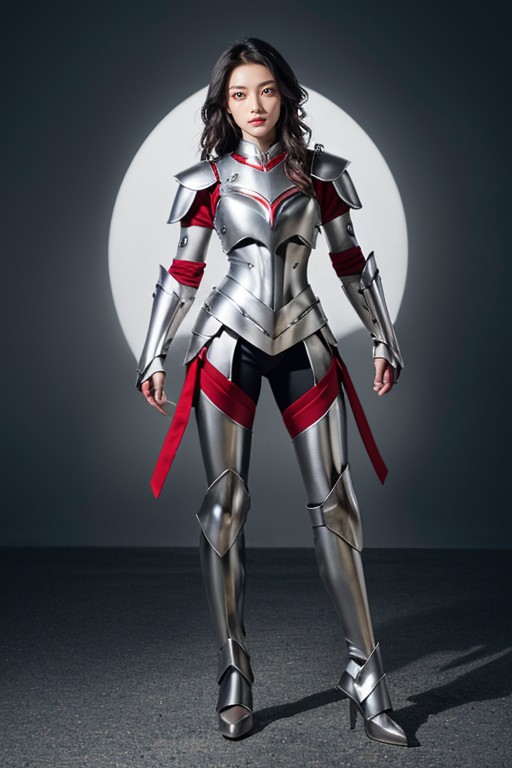 Red Eyes, Silver Armor, Silver Armor Asian AI Porn