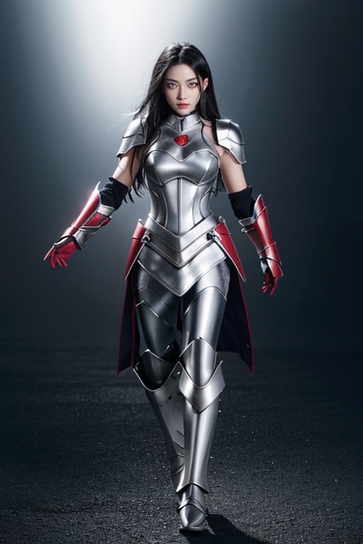 Red Eyes, Silver Armor, Armor Gloves Asian AI Porn