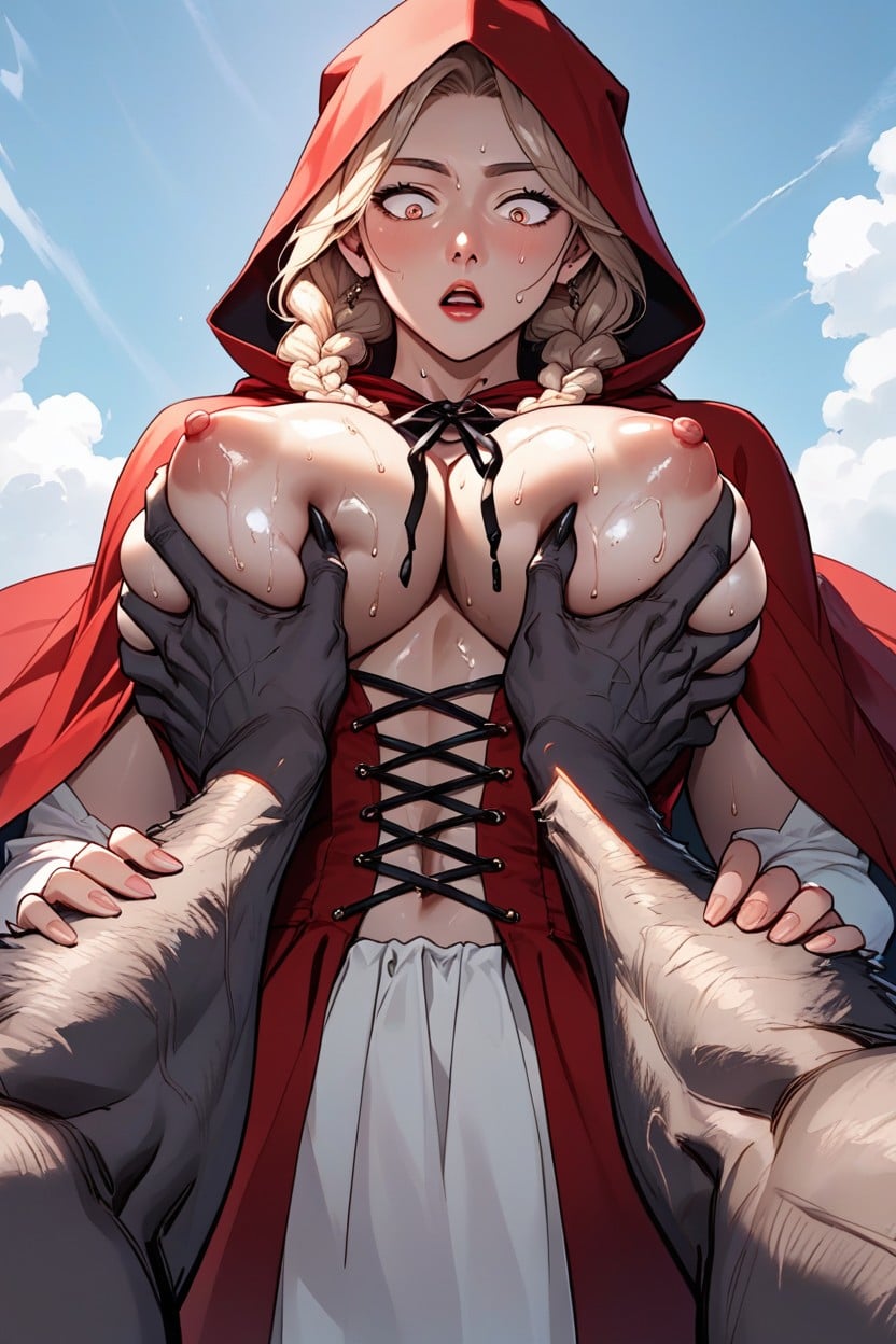 Pov, Large Breasts Out Of Clothes, Detailed Hentai AI Porn