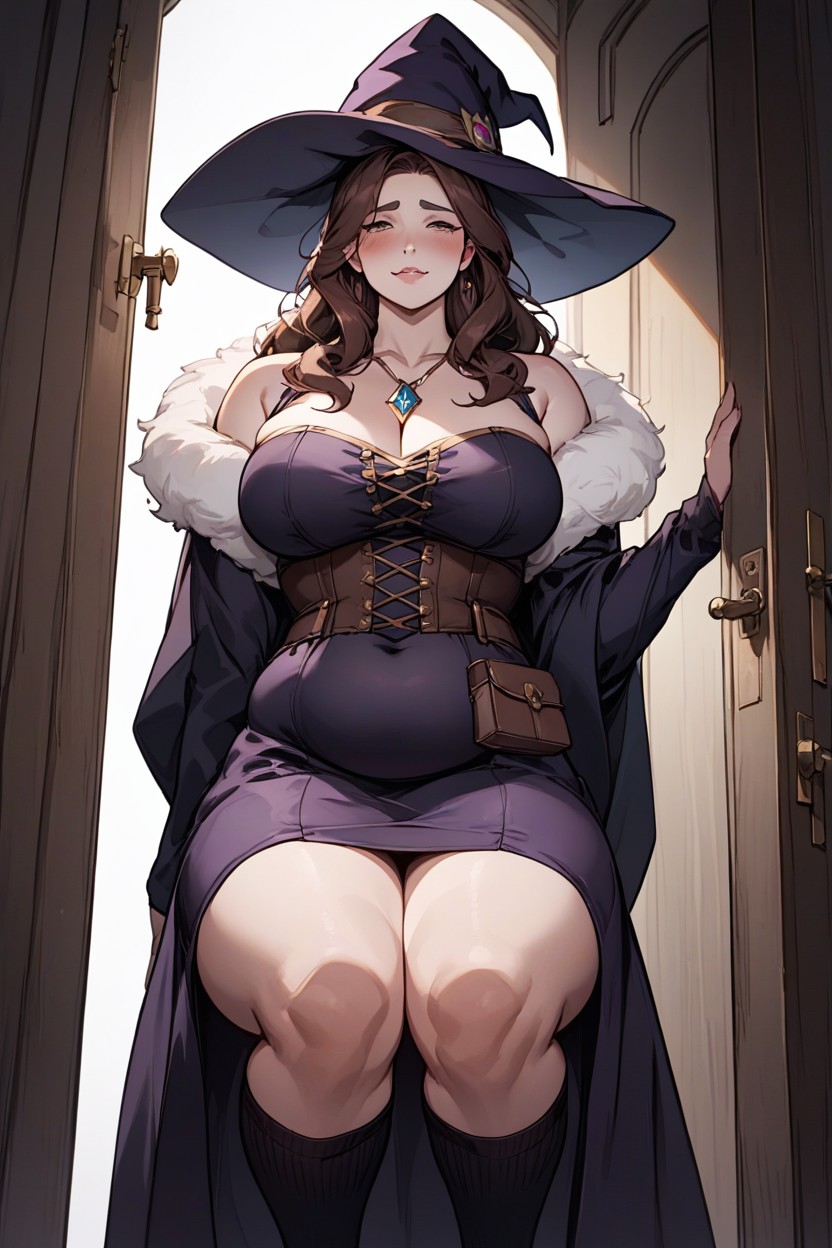 Looking At Viewer, Higly Detailed, Round Face Hentai AI Porn