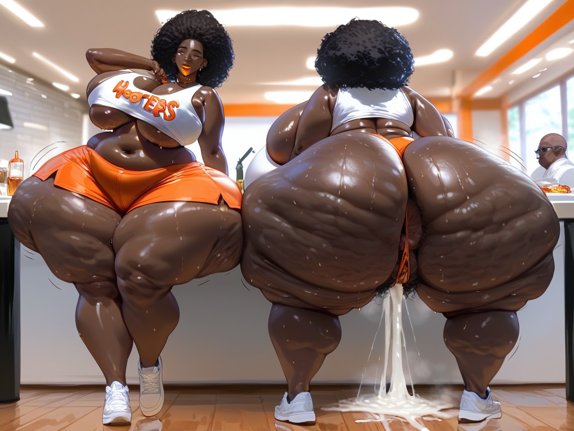 Enormous Ebony Ass, African Ssbbw, Oiled Body Porno ebony IA